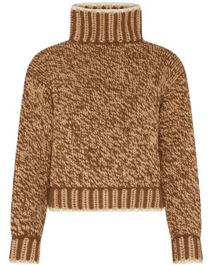 Moncler Turtleneck Sweater - Brown