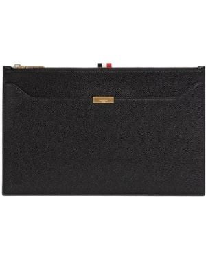 Thom Browne Logo Plaque Document Holder - Black