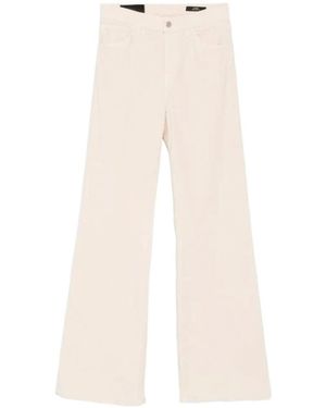 Dondup Amber Flared-Leg Pants - Natural