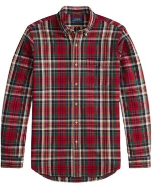 Polo Ralph Lauren Checked Classic-Fit Shirt - Red