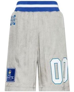 Off-White c/o Virgil Abloh Logo Printed Shorts - Blue