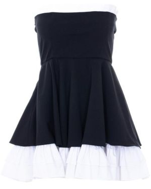 Aniye By Sandy Strapless Ruffled Mini Dress - Blue