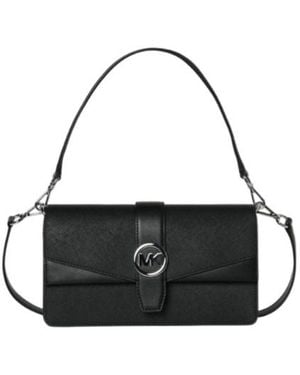 Michael Kors Greenwich Medium Shoulder Bag - Black