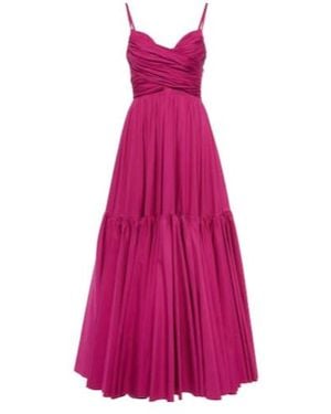 Giambattista Valli Tiered Cotton Poplin Gown - Purple
