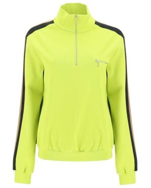 Tory Burch Side-Stripe Detail Sweatshirt - Yellow