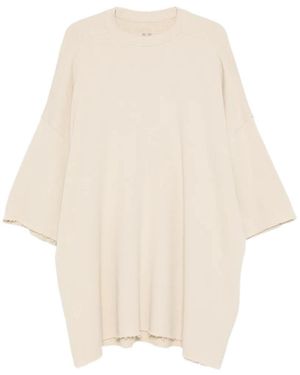 Rick Owens Tommy T Frayed T-Shirt - Natural