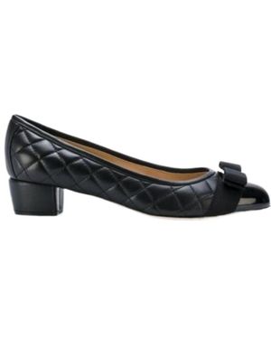 Ferragamo Ferragamo Vara Bow Court Shoes - Black