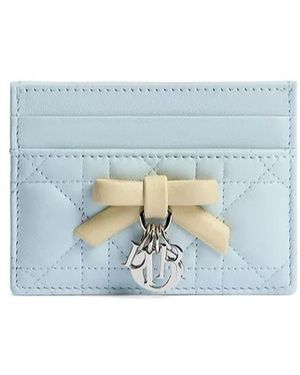 Dior Lady Freesia Card Holder - Blue