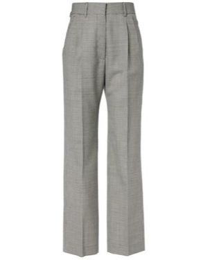 Blazé Milano Fox Houndstooth Straight Trousers - Grey