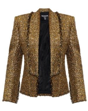 Balmain Long-Sleeve Casual Jacket - Green