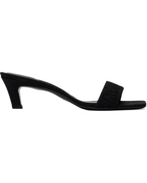 TOTEME 55Mm Moire-Effect Mules - Black