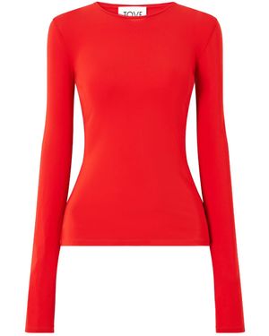 TOVE Stretch Jersey T-Shirt - Red