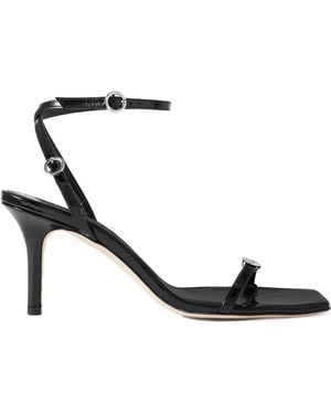 Aeyde Ankle Wrap Strap Stiletto Heel Sandals - White