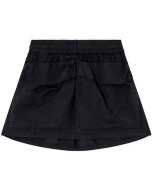 DIESEL O-Cean-S2 Pocket Detailed Mini Skirt - Black