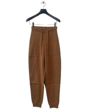 Nanushka Ylia Drawstring Trousers - Brown