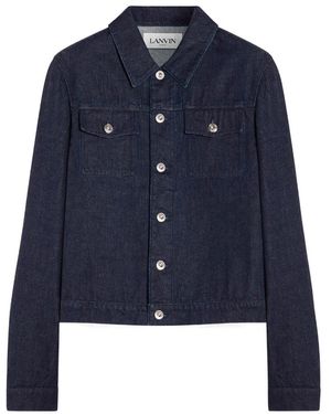 Lanvin Logo Denim Jacket - Blue