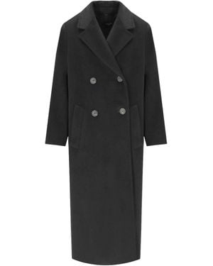 Weekend by Maxmara Double Breasted Coat - Black