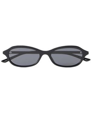 Gucci Eyewear Oval Frame Sunglasses - White