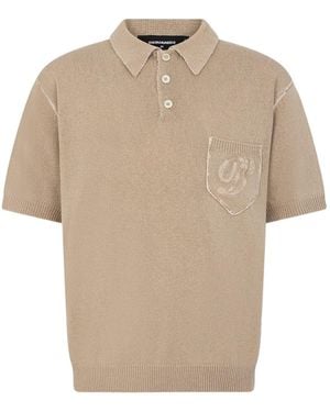 DSquared² Logo Patch Pocket Polo Shirt - Natural