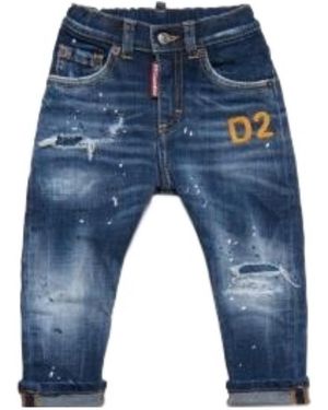 DSquared² Belt-Strap Jeans - Blue