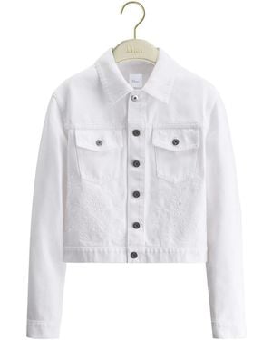 Dior Embroidered Cropped Jacket - White