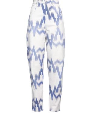 Isabel Marant Slim-Fit Two-Tone Stretch Jeans - Blue