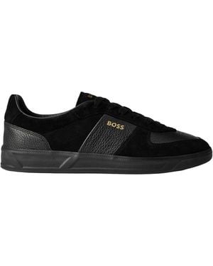 BOSS Tennis Style Sneaker - Black