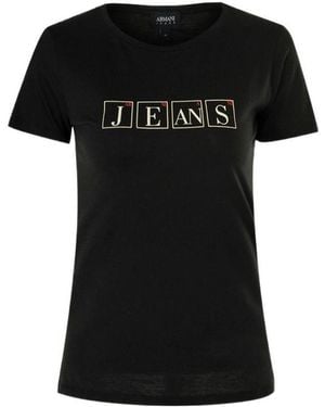 Armani Jeans Logo T-Shirt - Black