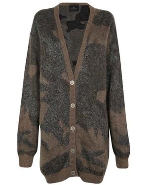 John Richmond Knitted Cardigan - Gray