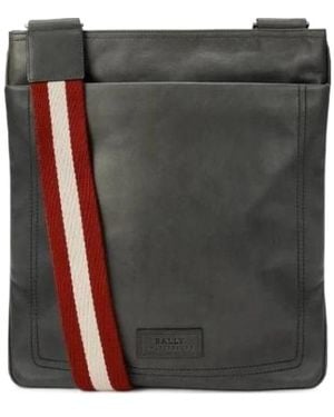 Bally Logo Shoulder Bag - Gray