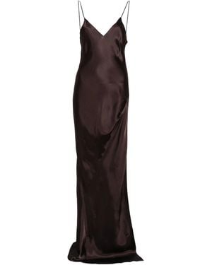 Vetements Spaghetti-Strap Dress - Brown