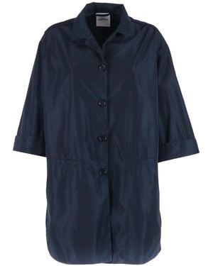 Aspesi Button-Down Donna Coat - Blue