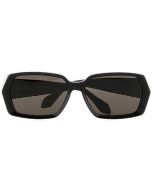 Alaïa Geometrically Framed Sunglasses - Black