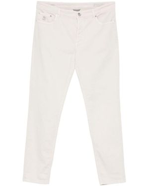 Brunello Cucinelli Straight-Leg Jeans - White