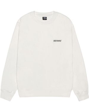 Stussy Stüssy Jumbo Crewneck Sweatshirt - White