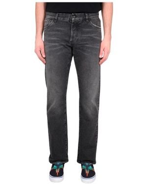 Marcelo Burlon County Of Milan Straight Leg Jeans - Grey