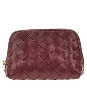 Bottega Veneta Zippered Cosmetic Bag - Purple