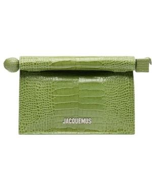 Jacquemus Rond Carré Small Clutch - Green