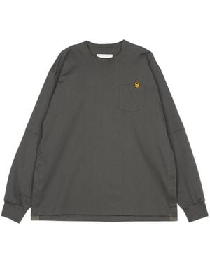 Sacai Long Sleeve T-Shirt - Grey