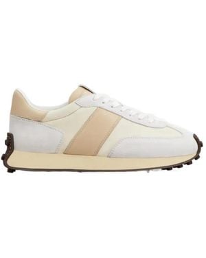 Tod's Round-Toe Lace-Up Trainers - White