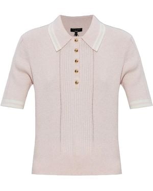 Rag & Bone Short-Sleeved Polo Shirt - Pink