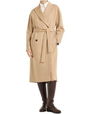 Brunello Cucinelli Long-Sleeved Coat - Natural