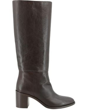 P.A.R.O.S.H. Dopeshoe Leather Boots - Brown