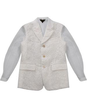 Comme des Garçons Single-Breasted Blazer - Grey