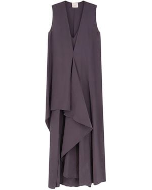 Alysi Asymmetric Sleeveless Dress - Purple