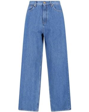 Jil Sander High-Rise Straight-Leg Jeans - Blue
