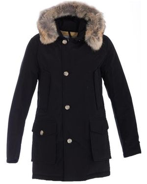 Woolrich Hooded Cotton-Padded Suit - Blue