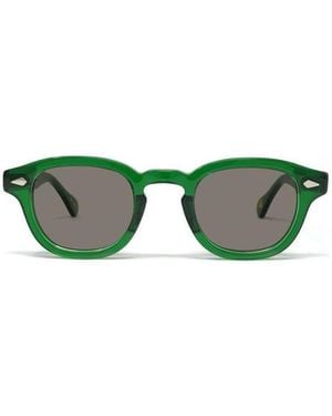 Moscot Lemtosh Oval Frame Sunglasses - Red