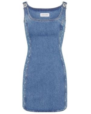 Marine Serre Denim Dress - Blue