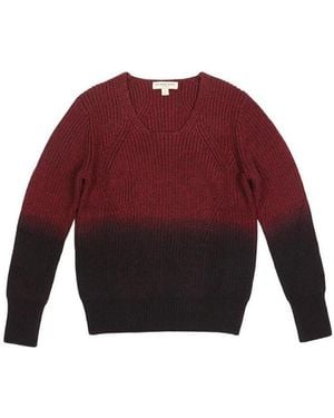 Burberry Logo Knitted Pullover - Red